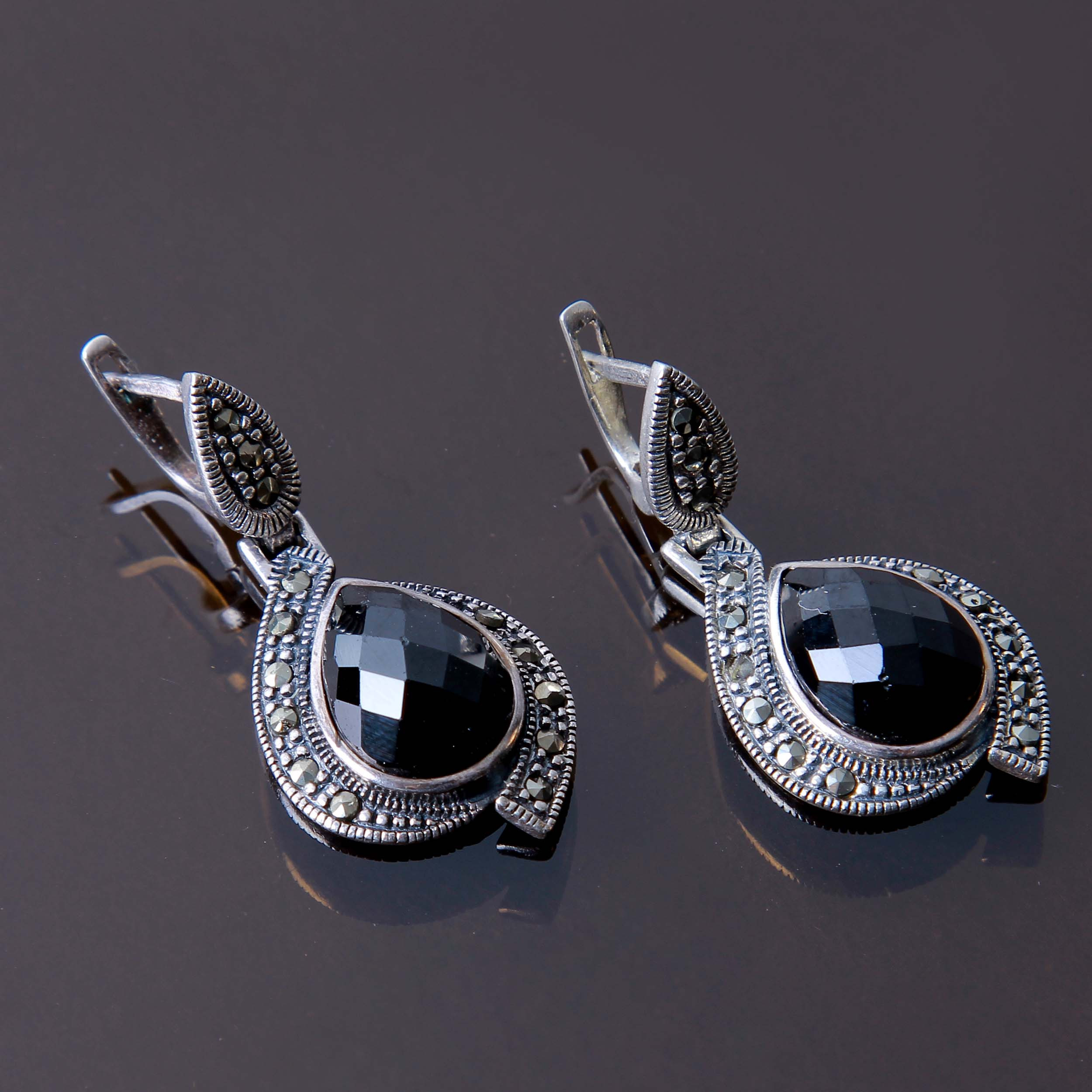 گوشواره نقره زنانه بازرگانی میلادی کد GZN_199