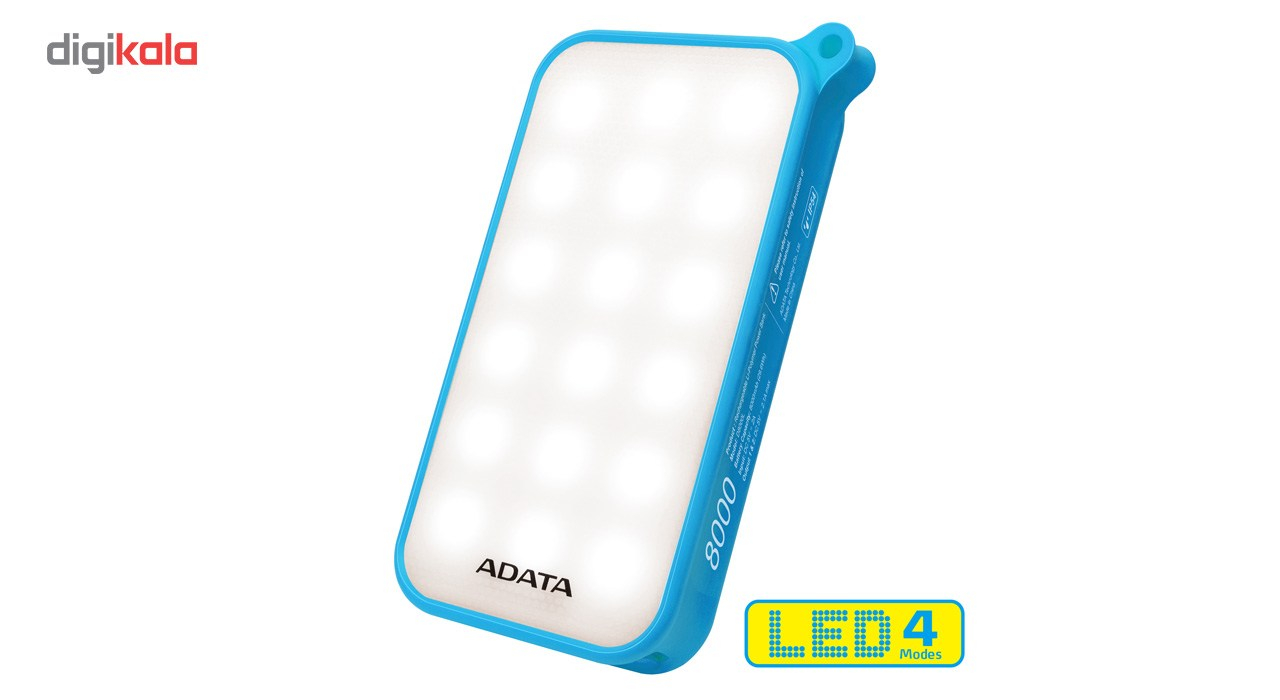 شارژر همراه ای دیتا مدل D8000L ظرفیت 8000 میلی آمپر ساعت