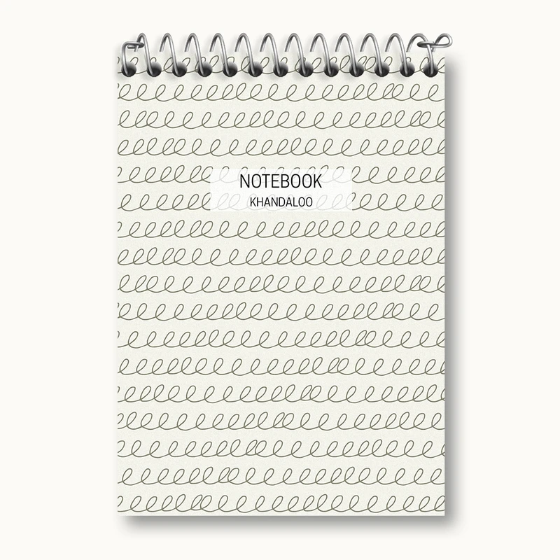 دفتر یادداشت 50 برگ خندالو مدل پترن فانتزی کد N452