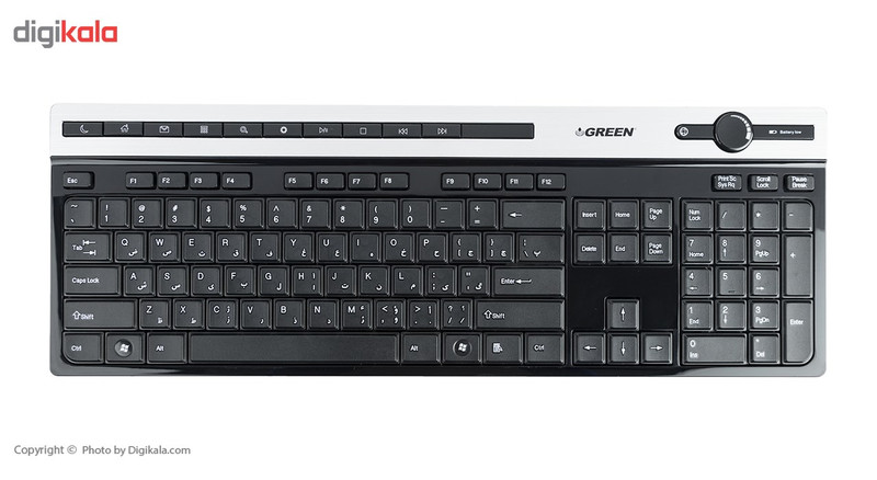 کیبورد و ماوس بی سیم گرین مدل GKM-505W با حروف فارسی 2