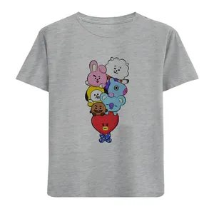 تی شرت آستین کوتاه دخترانه مدل حیوانات D52