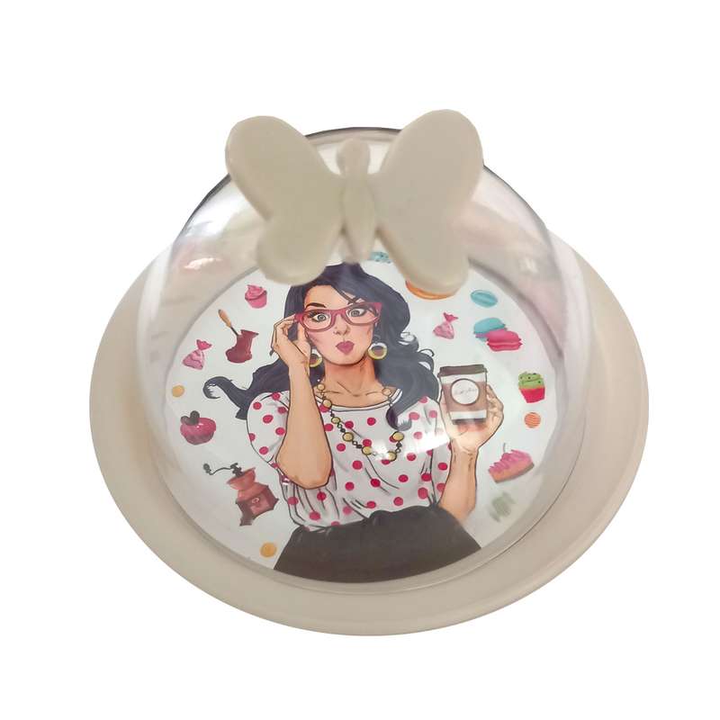 ظرف کره مدل دختر عینکی کد Glass-200Roseman