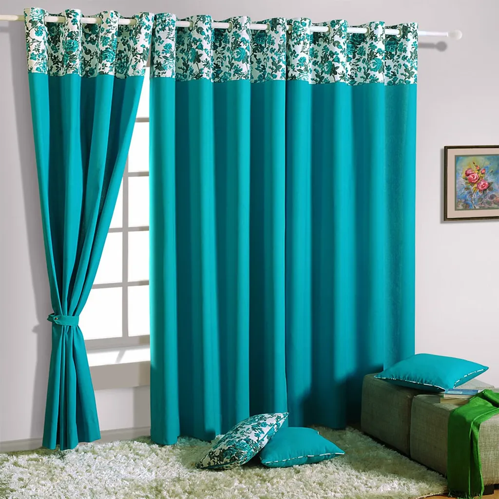 پرده کتان ساوایام هند مدل CU PCC L 2711 ارتفاع 280 سانتی متر