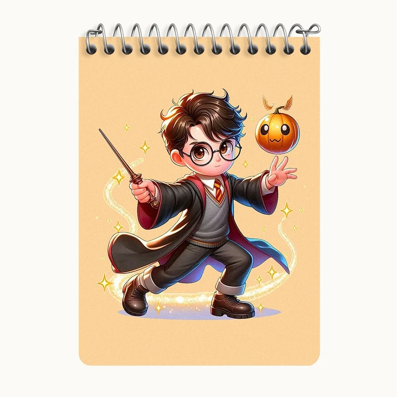 دفتر یادداشت 50 برگ خندالو طرح هری پاتر (Harry Potter) کد N2171