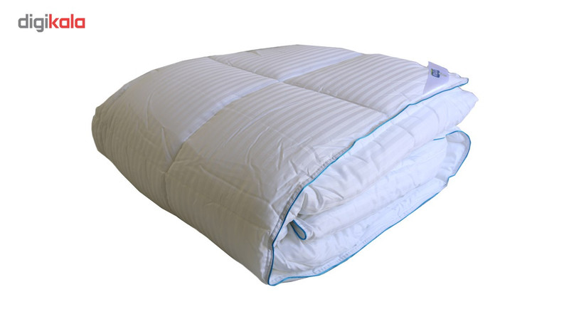 لحاف مایکروفایبر ژاکارد سفید فرما مدل F-MJK-Quilt - دو نفره کینگ
