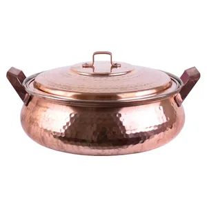 ماهیتابه شکمی مسی سنونی سایز 3 قطر 24 سانتیمتر  مدل 01 - 05