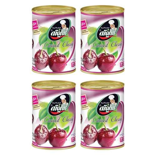 کمپوت گیلاس شیفته - 370 گرم بسته 4 عددی