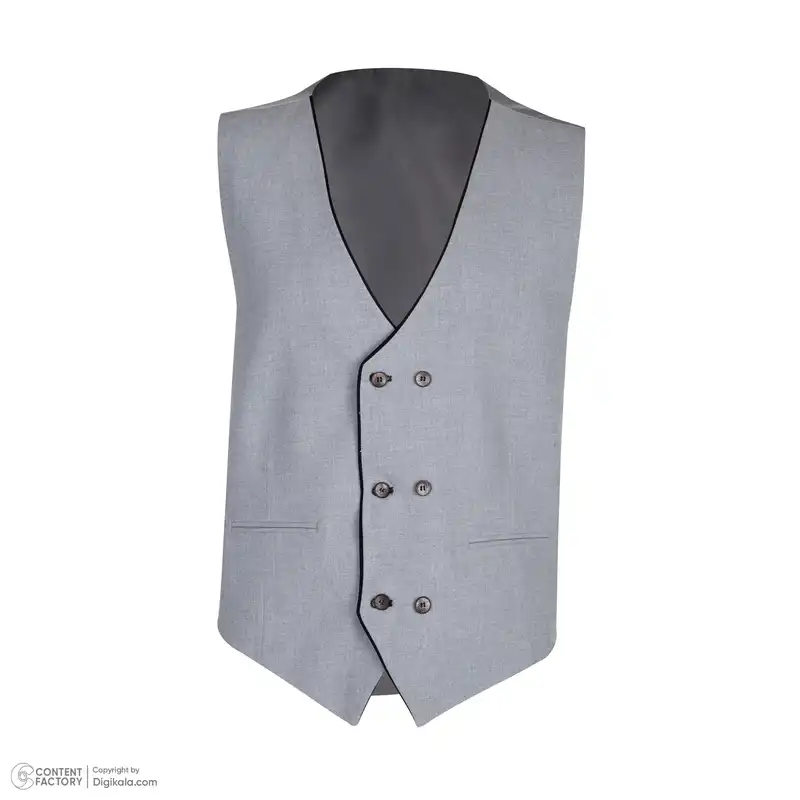 ست کت و شلوار و جلیقه مردانه مدل اسلیم فیت یقه