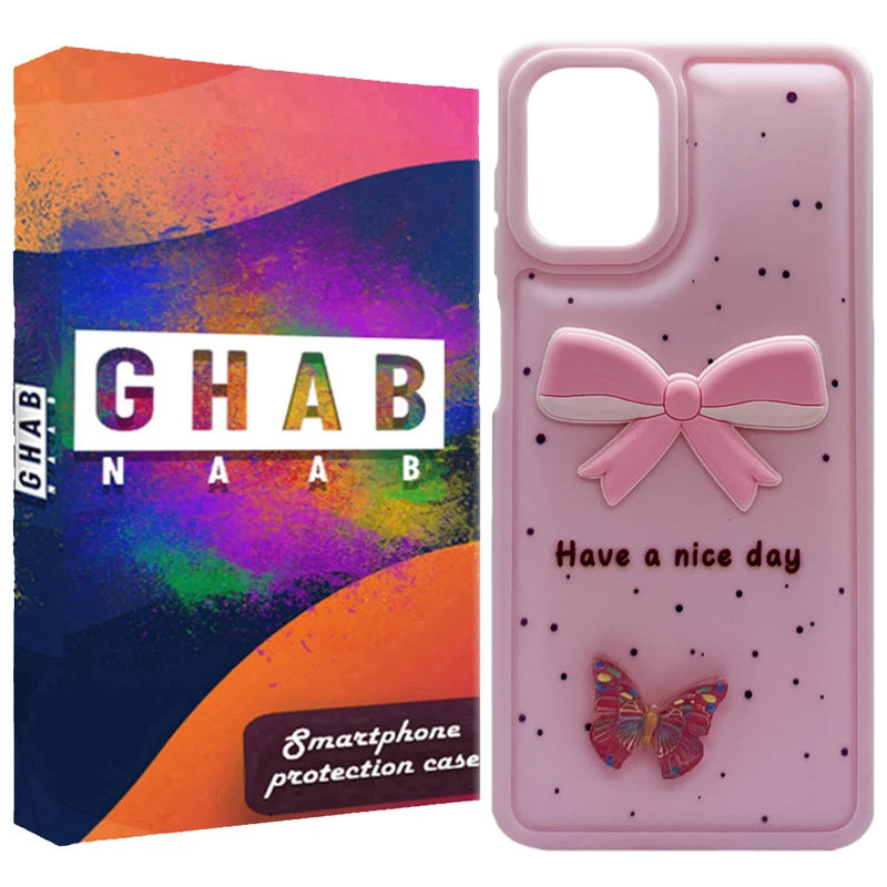 کاور قاب ناب مدل فانتزی دخترانه طرح پروانه مناسب برای گوشی موبایل سامسونگ Galaxy A22 4G