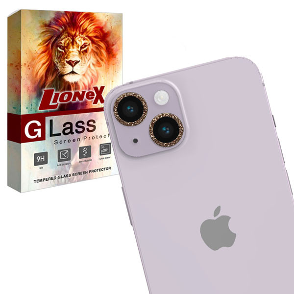 محافظ لنز دوربین لایونکس مدل BRILIANTL مناسب برای گوشی موبایل اپل iPhone 14