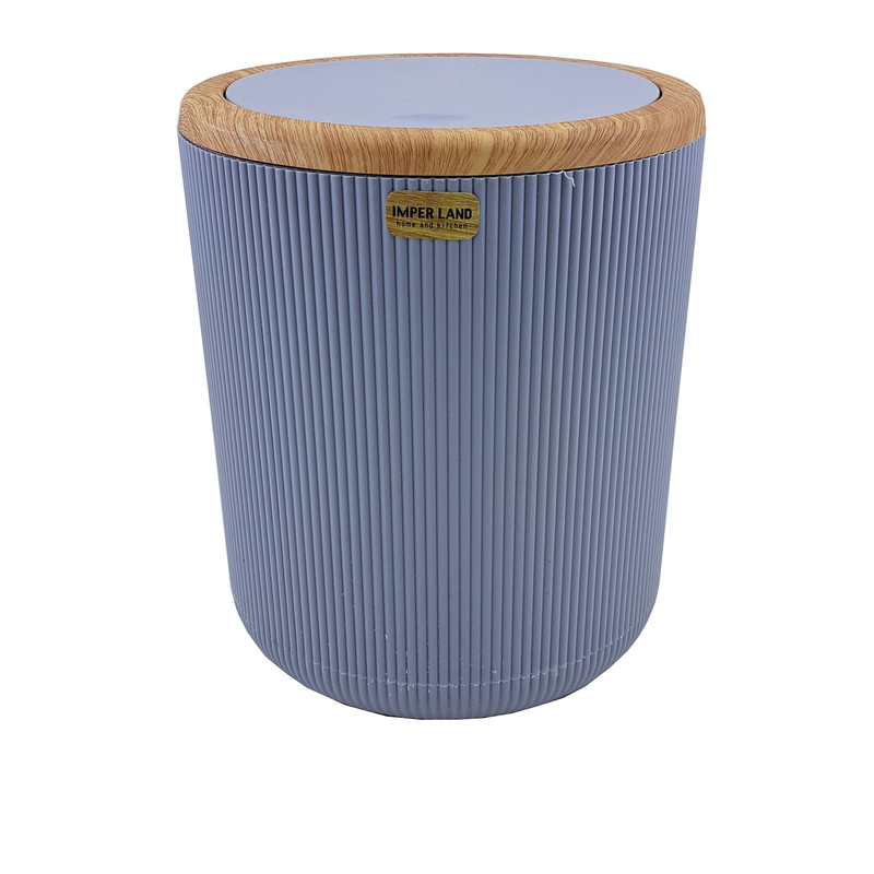 ست سطل زباله و فرچه امپرلند مدل کاریزما طرح چوب