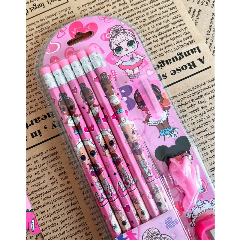 بسته لوازم تحریر مدل تپلی مجموعه 15 عددی