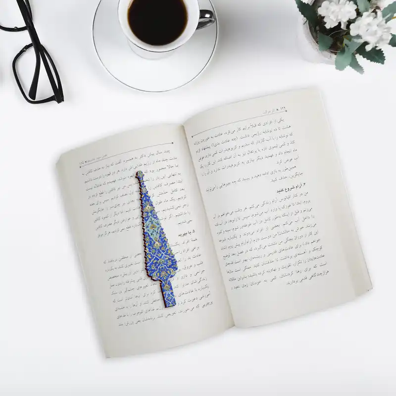 نشانگر کتاب لوکسینو مدل سرو طرح کاشی