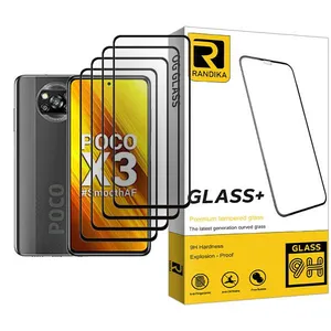 Randika Randika Glass MIX004 Screen Protector For Xiaomi Poco X3 Pack Of 4