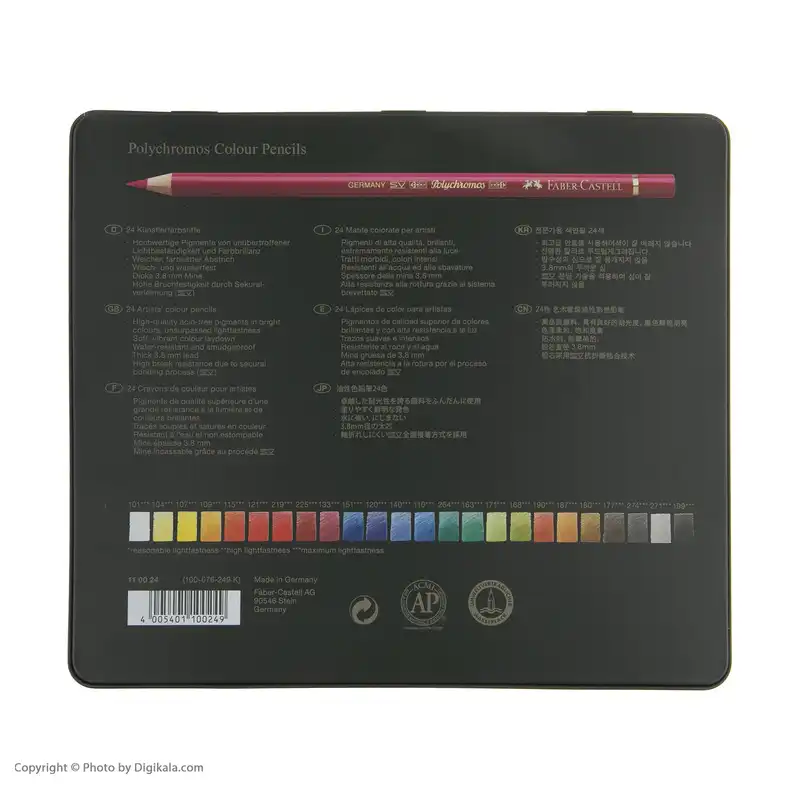 مداد رنگی 24 رنگ فابر کاستل مدل Polychromos