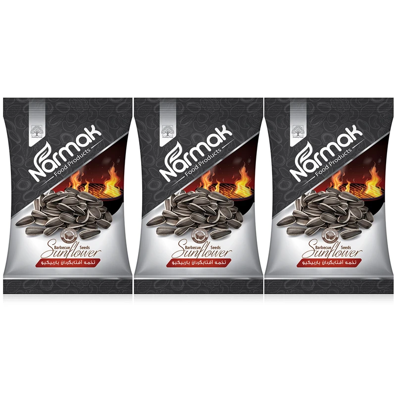 تخمه آفتابگردان باربیکیو نارمک - 300 گرم بسته 3 عددی