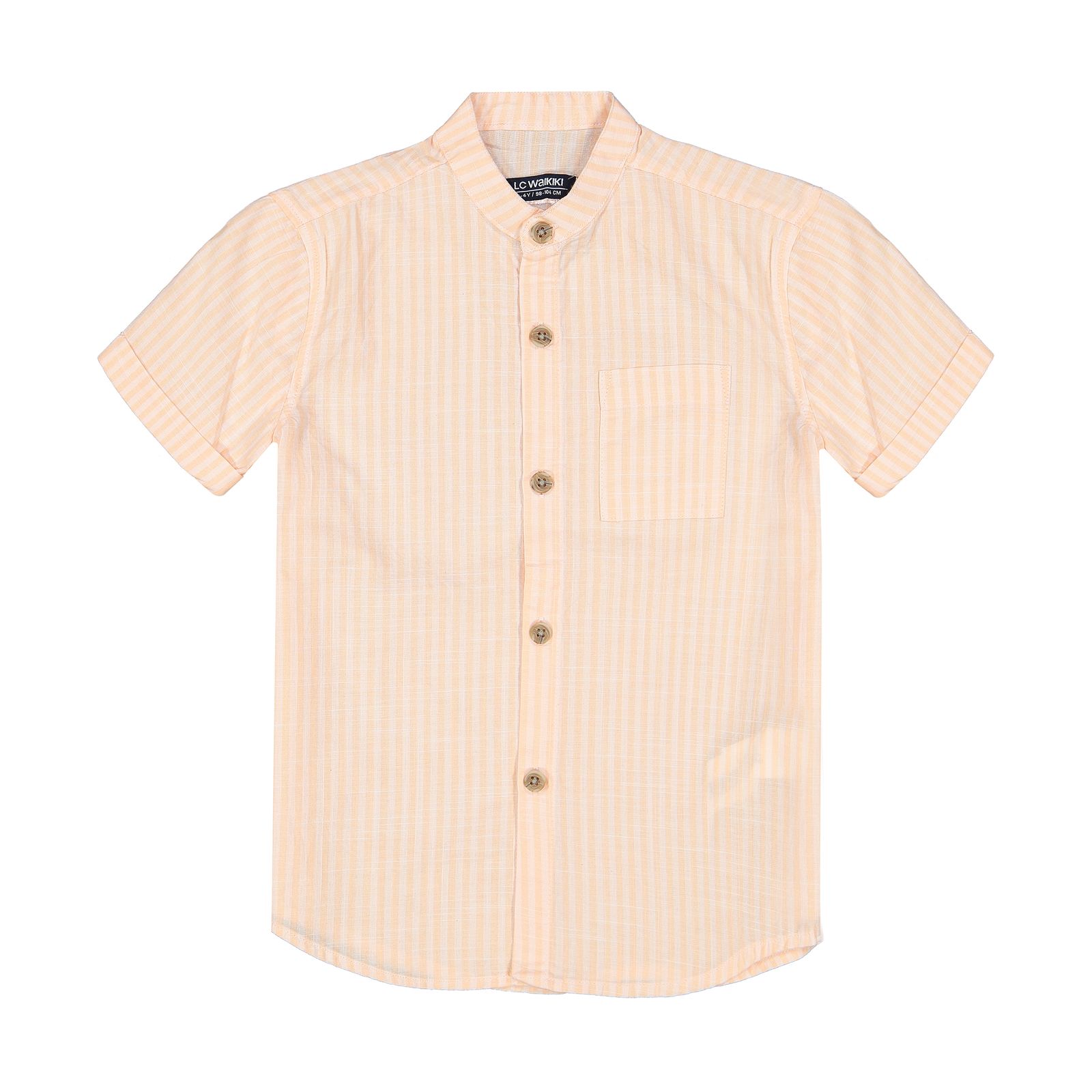 پیراهن پسرانه ال سی وایکیکی مدل 0SN636Z4-LJE-REDSTRIPED