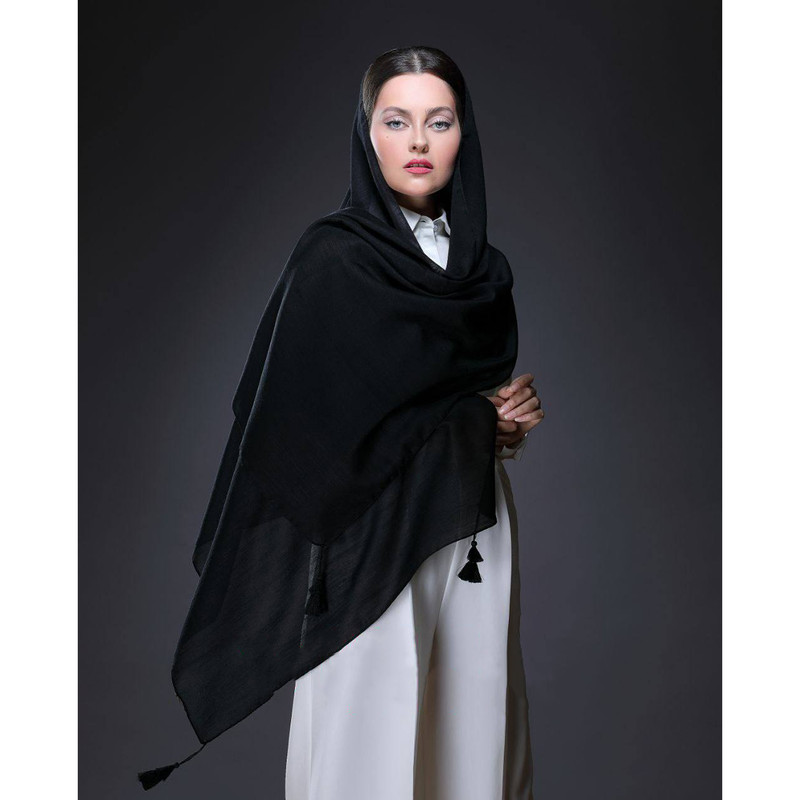 شال زنانه مدل  نخی تابستونی منگوله دار کد 2087