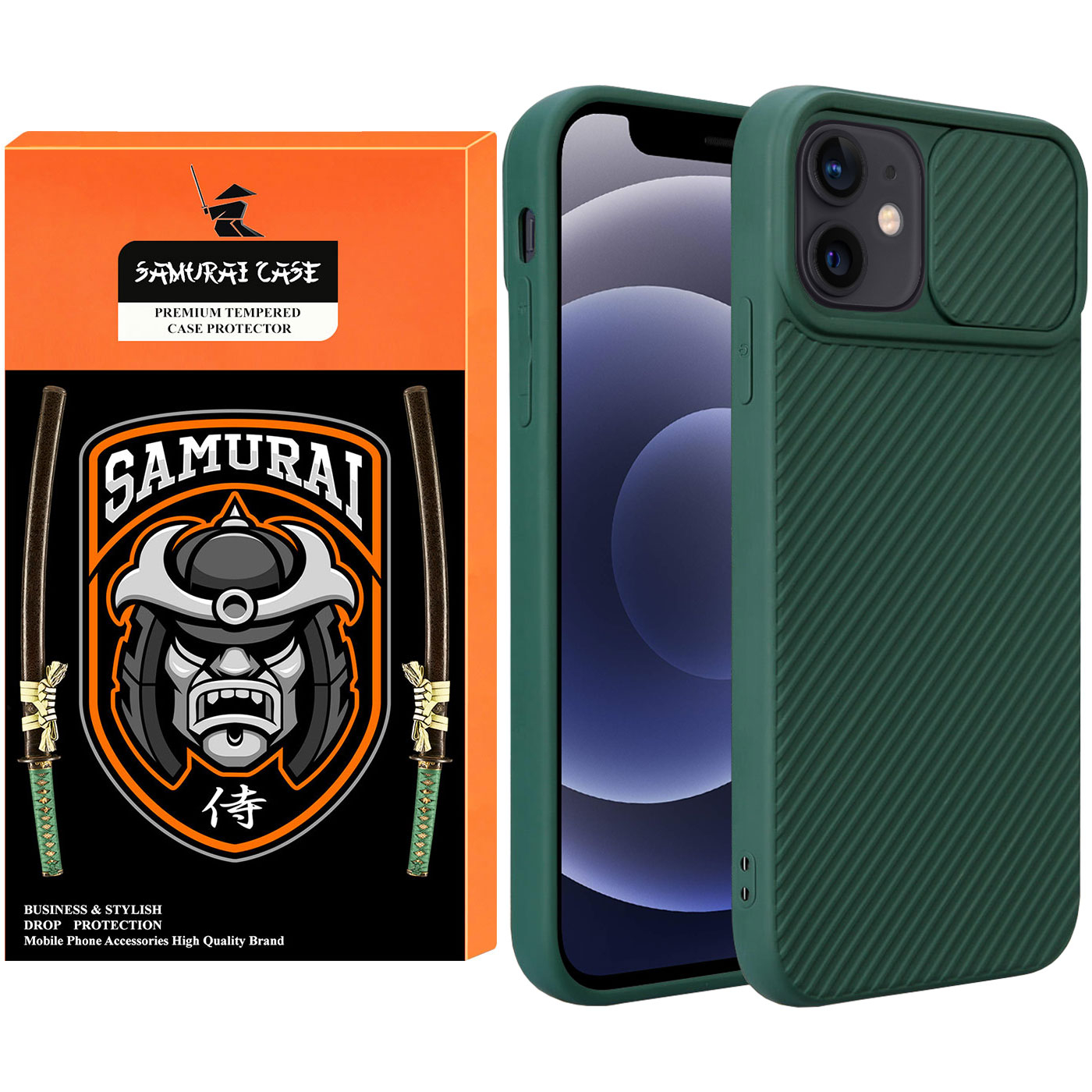 کاور سامورایی مدل Cam مناسب برای گوشی موبایل اپل iPhone 12 Mini