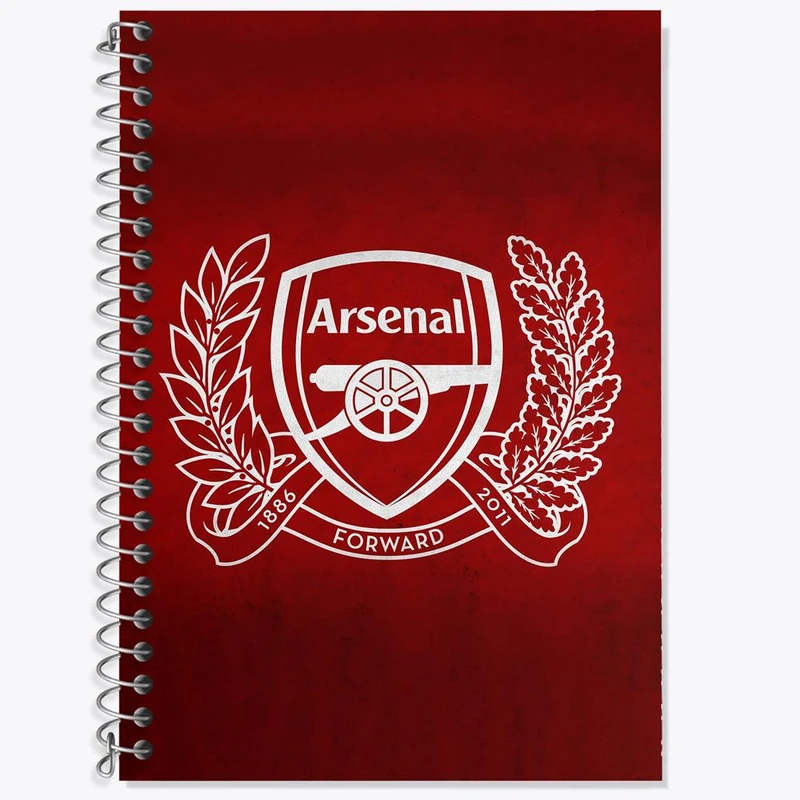 دفتر زبان 50 برگ خندالو مدل سه خط طرح باشگاه آرسنال کد 27205