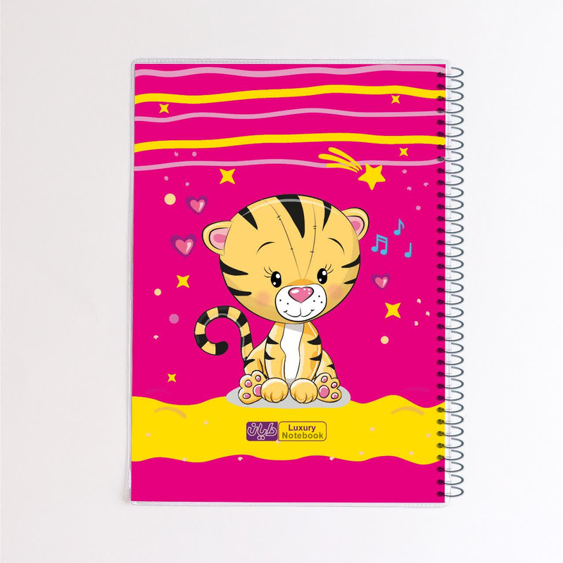 دفتر مشق 50 برگ دایان مدل حاشیه دار کیوت کد 54642 بسته 4 عددی