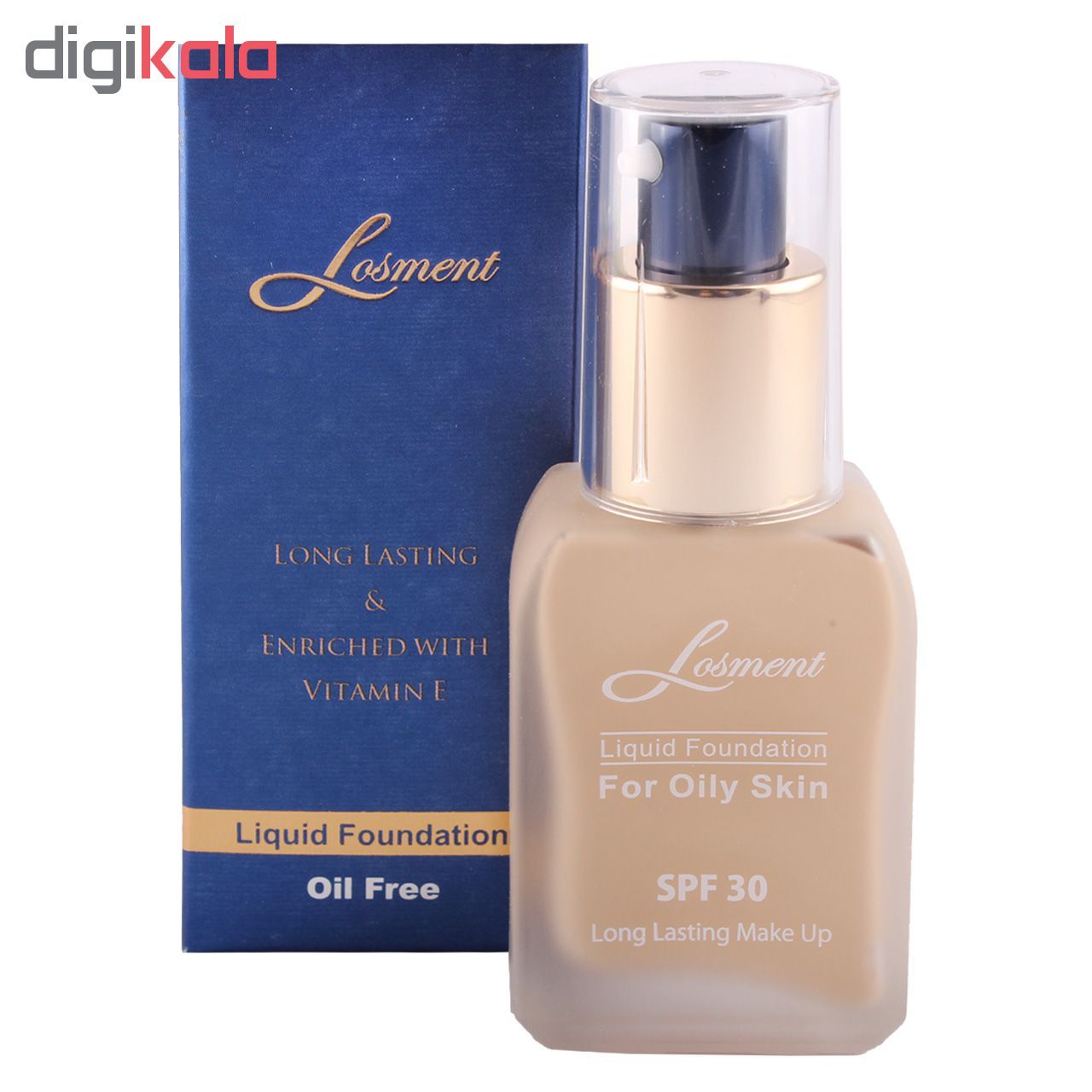 کرم پودر فاقد چربی لوسمنت با SPF30 شماره L211 حجم 30 میلی لیتر -  - 2
