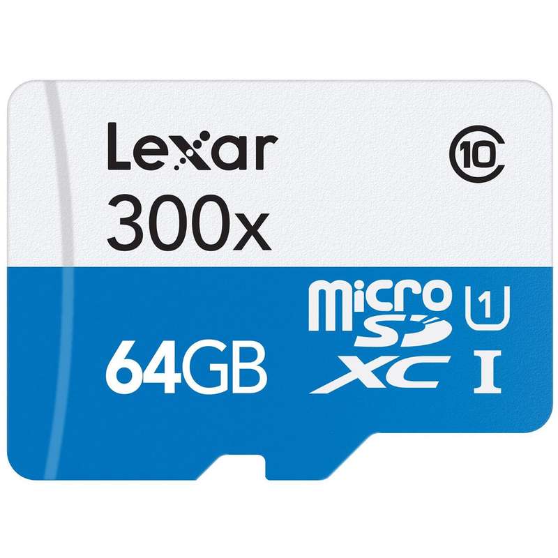 کارت حافظه‌ microSDXC لکسار مدل High-Performance کلاس 10 استاندارد UHS-I U1 سرعت 45MBps 300X ظرفیت 64 گیگابایت