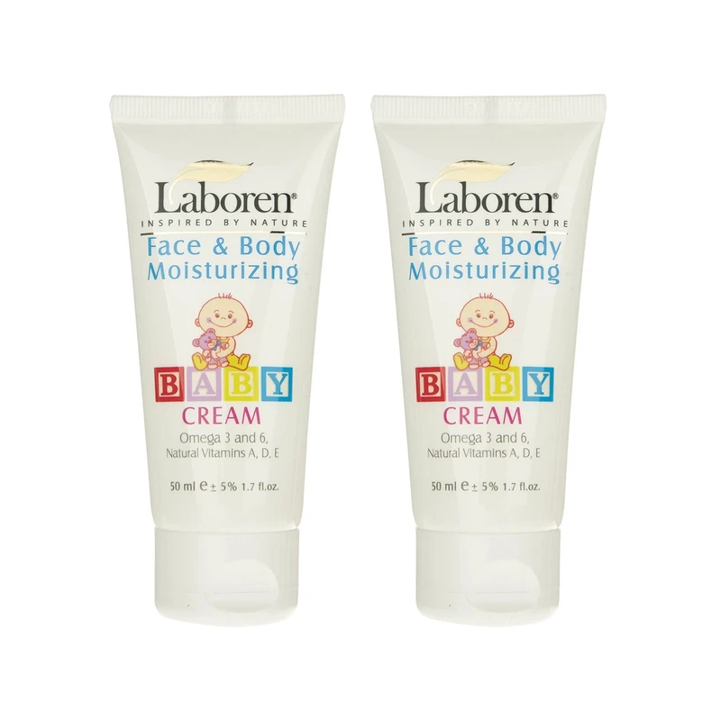 کرم مرطوب کننده کودک لابورن مدل Baby حجم 50 میلی لیتر مجموعه 2 عددی