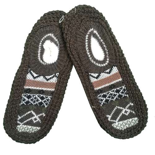 پاپوش بافتنی زنانه دکتر جوراب مدل کف چرمی کد 401818-7012