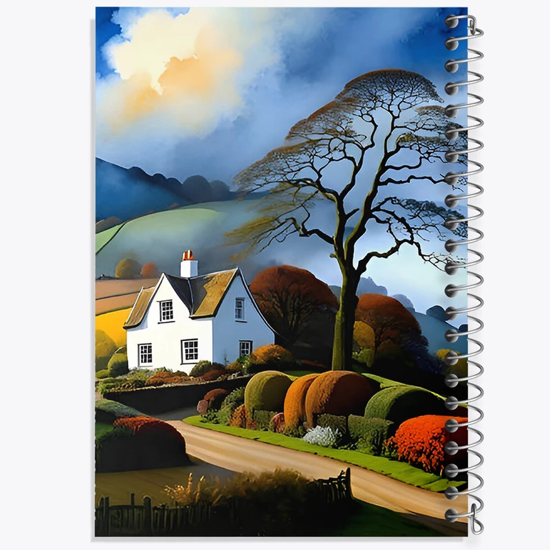 دفتر مشق 50 برگ خندالو طرح منظره کد N3551