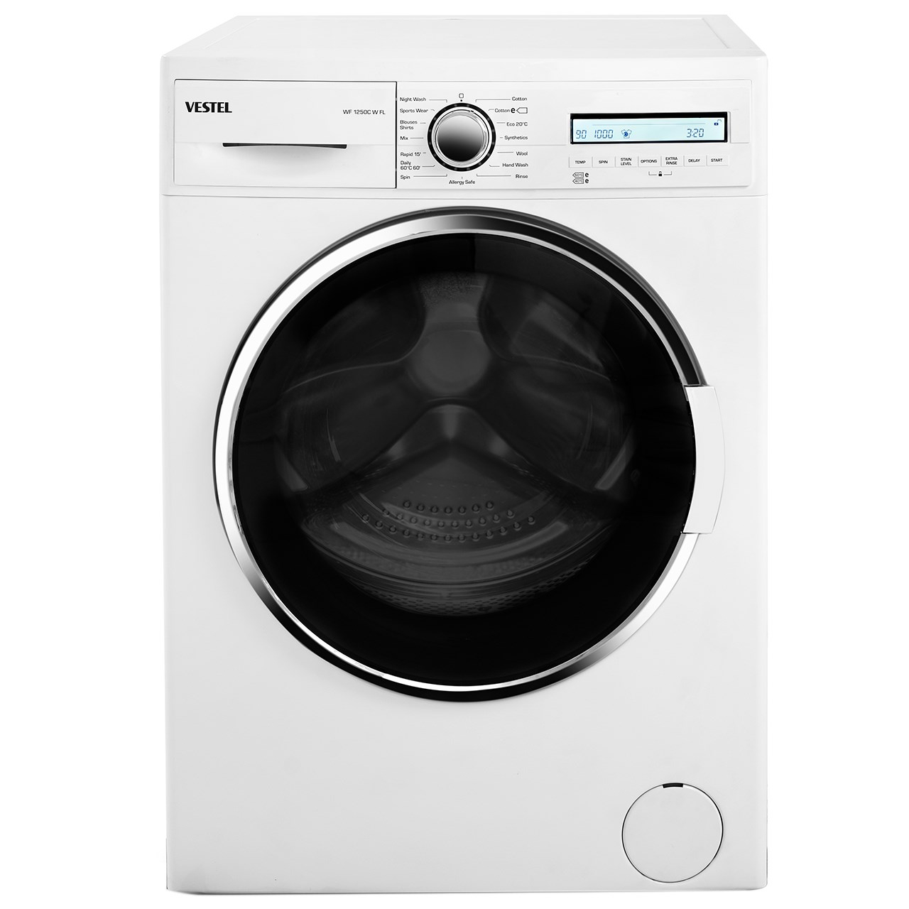 ماشین لباسشویی وستل مدل WF1250C ظرفیت 7 کیلوگرم