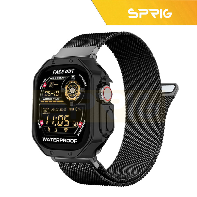 بند اسپریگ مدل Milanex مناسب برای اپل واچ Ultra / Ultra 2 49mm به همراه کاور