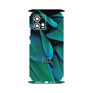 MAHOOT Green Feather-FullSkin Cover Sticker for Motorola Edge 30 Fusion