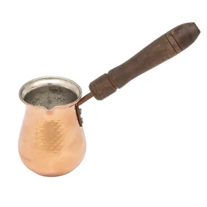 قهوه جوش مدل مسی دسته چوب کد 1303