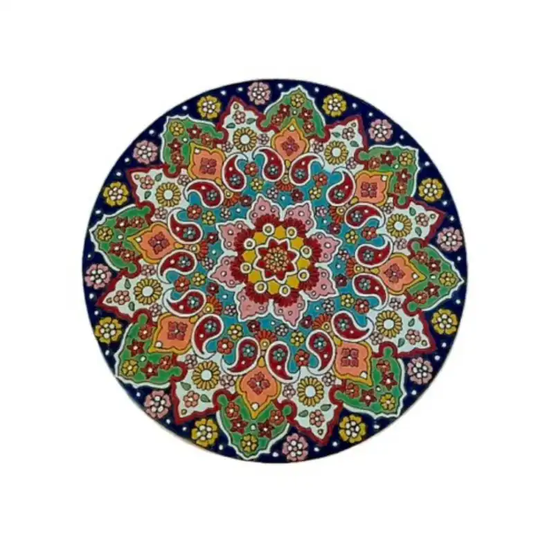 بشقاب میناکاری مدل برجسته