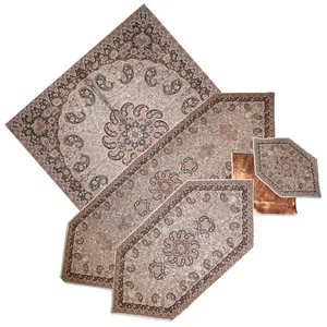 ست 5 تکه رومیزی ترمه رضایی طرح ونوس