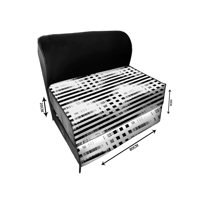 مبل تختخواب شو یک نفره نوپه هوم مدل هندسی مینمال P1075