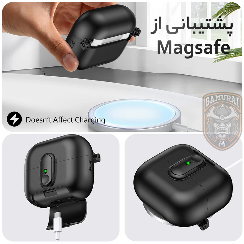کاور سامورایی مدل Quad-42 مناسب برای کیس هدفون سامسونگ Galaxy Buds 3 Pro / Buds 3