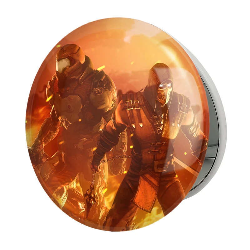 آینه جیبی خندالو طرح بازی رستاخیز (Doom) مدل تاشو کد 31382