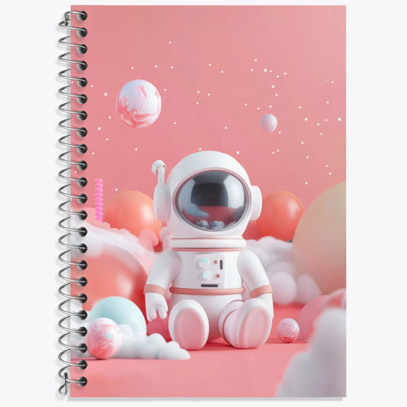 دفتر نت موسیقی 50 برگ خندالو طرح فضانورد کد N2249