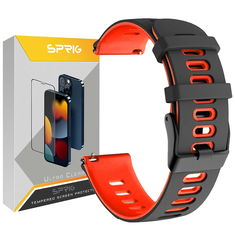 بند اسپریگ مدل Dual color Hike مناسب برای ساعت هوشمند شیائومی Amazfit GTS / GTS 2 / GTS 2 mini