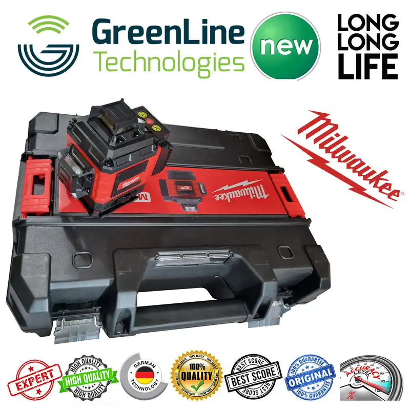 تراز لیزری میلواکی مدل 16 لاین کد 16-360 4D Hard Box