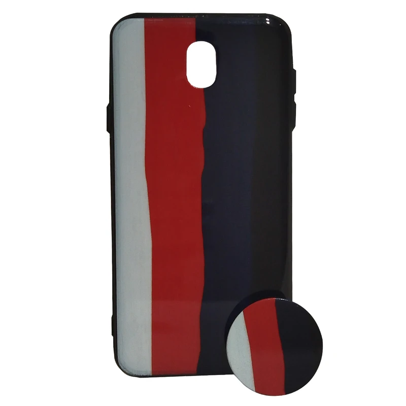 کاور کد 4106 مناسب برای گوشی موبایل سامسونگ Galaxy J7 Pro به همراه پایه نگهدارنده