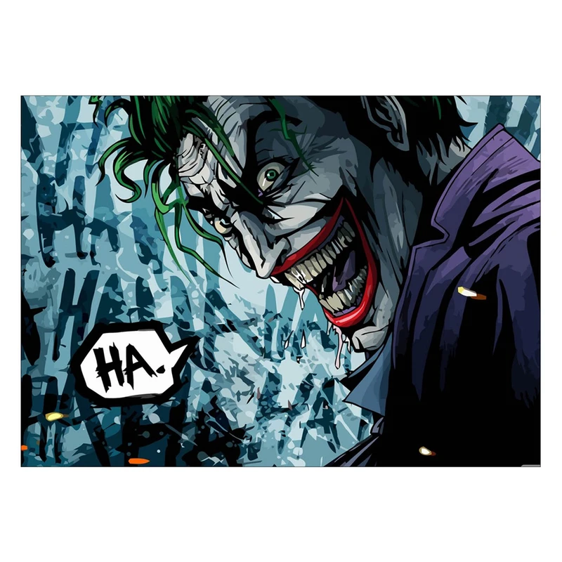تابلو شاسی ونسونی طرح Comic Joker سایز 30 × 40