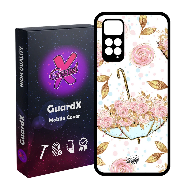 کاور گارد ایکس طرح Flower مدل Glass10107 مناسب برای گوشی موبایل شیائومی Redmi Note 11S/ Note 11 4G