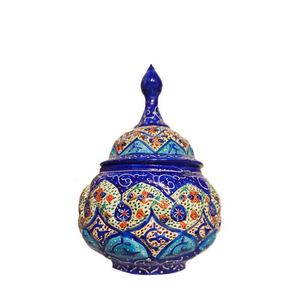 قندان میناکاری مدل آسمان کد 18