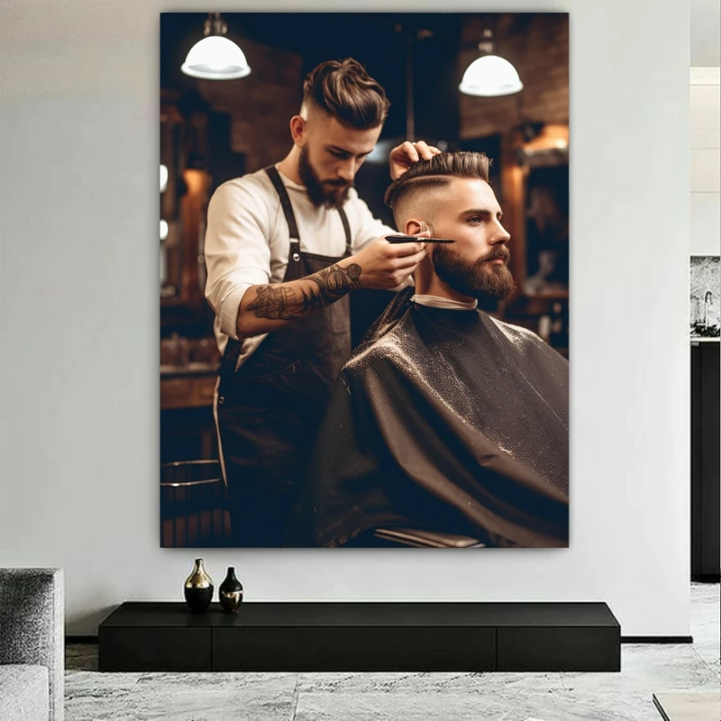 تابلو بوم طرح آرایشگاه مدل حرفه ای کد BK24127