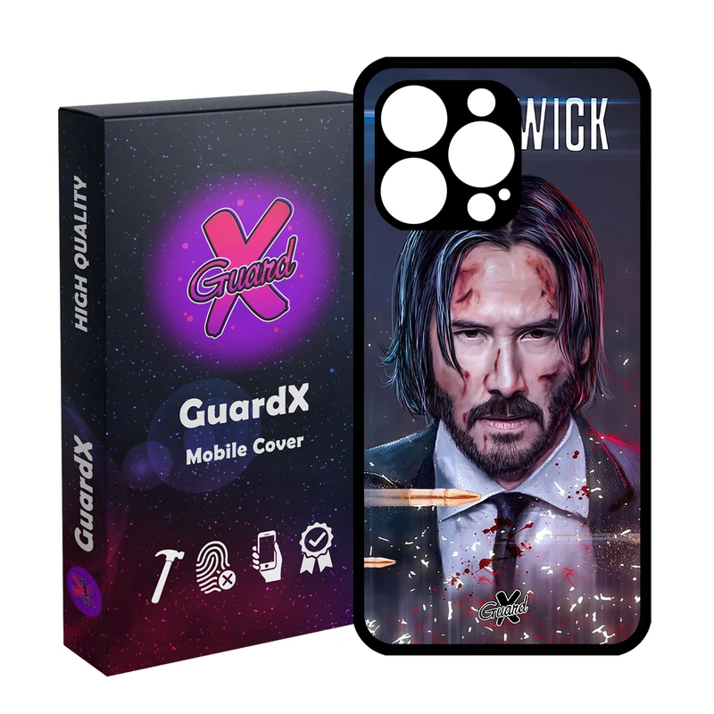 کاور گارد ایکس طرح John Wick مدل Glass10145 مناسب برای گوشی موبایل اپل iPhone 13 Pro