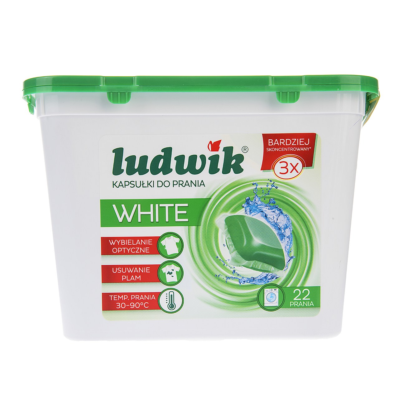 کپسول ژله ای ماشین لباسشویی لودویک مدل White بسته 22 عددی