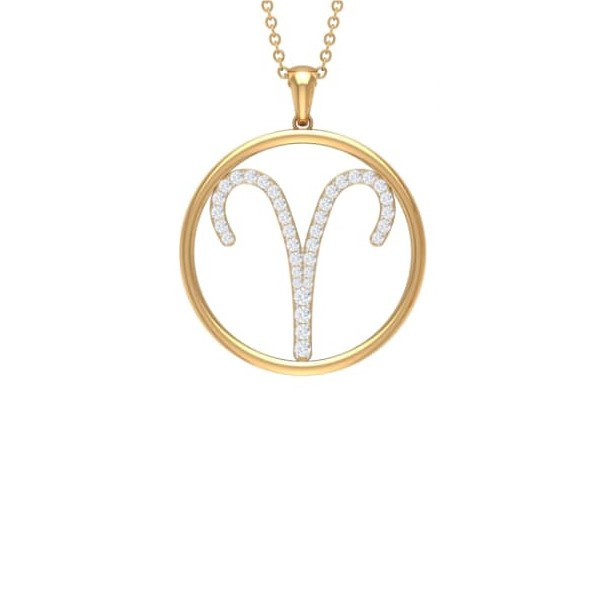 گردنبند طلا 18 عیار زنانه قیراط طرح دایره کد GH1640